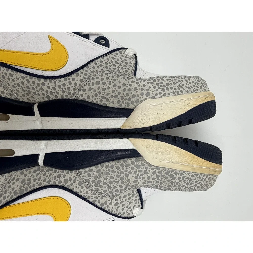 Nike Air Assault White Elephant Yellow Navy 315064-171 Mens Sz 12 No Box